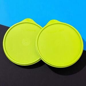 Tupperware Replacement Seal 6.5" Lime Green 5402A Made in USA Lot of 2 Vintage